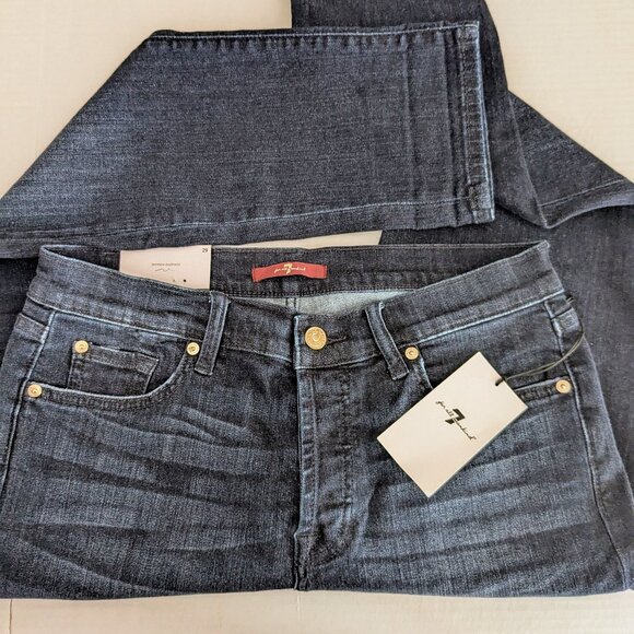 7 FOR ALL MANKIND josefina feminine boyfriend Women's Jeans  Size 29  NWT - Picture 3 of 9